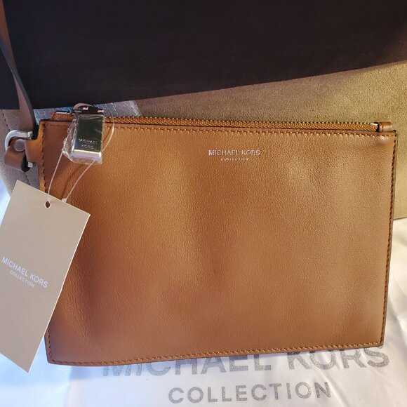Michael Kors Suede Sedona Messenger and Wristlet - Picture 11 of 12
